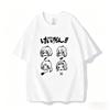 K-ON! Anime Grafik T-Shirt Vintage Gewaschen Anime Merch Harajuku Unisex Übergroß Rundhals Baumwolle Kurzarm T-Shirts Heißer Verkauf