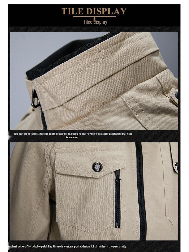 2023 Herbst/Winter Herren Baumwolle Arbeitskleidung Freizeitjacke