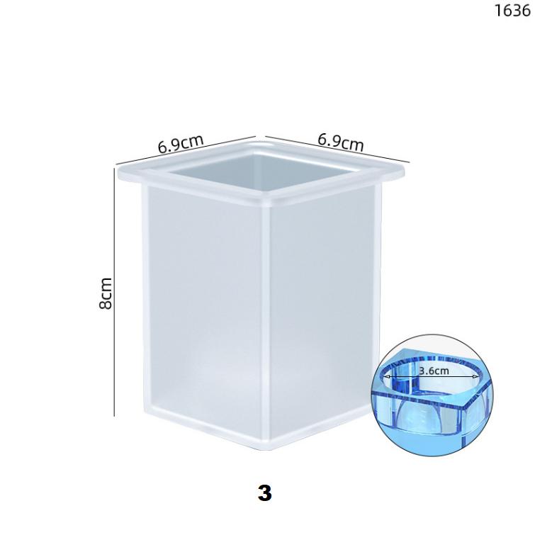 

DIY кристаллическая форма для эпоксидной смолы, форма для свечи, квадратный подсвечник, качели, настольная ювелирная силиконовая форма 3