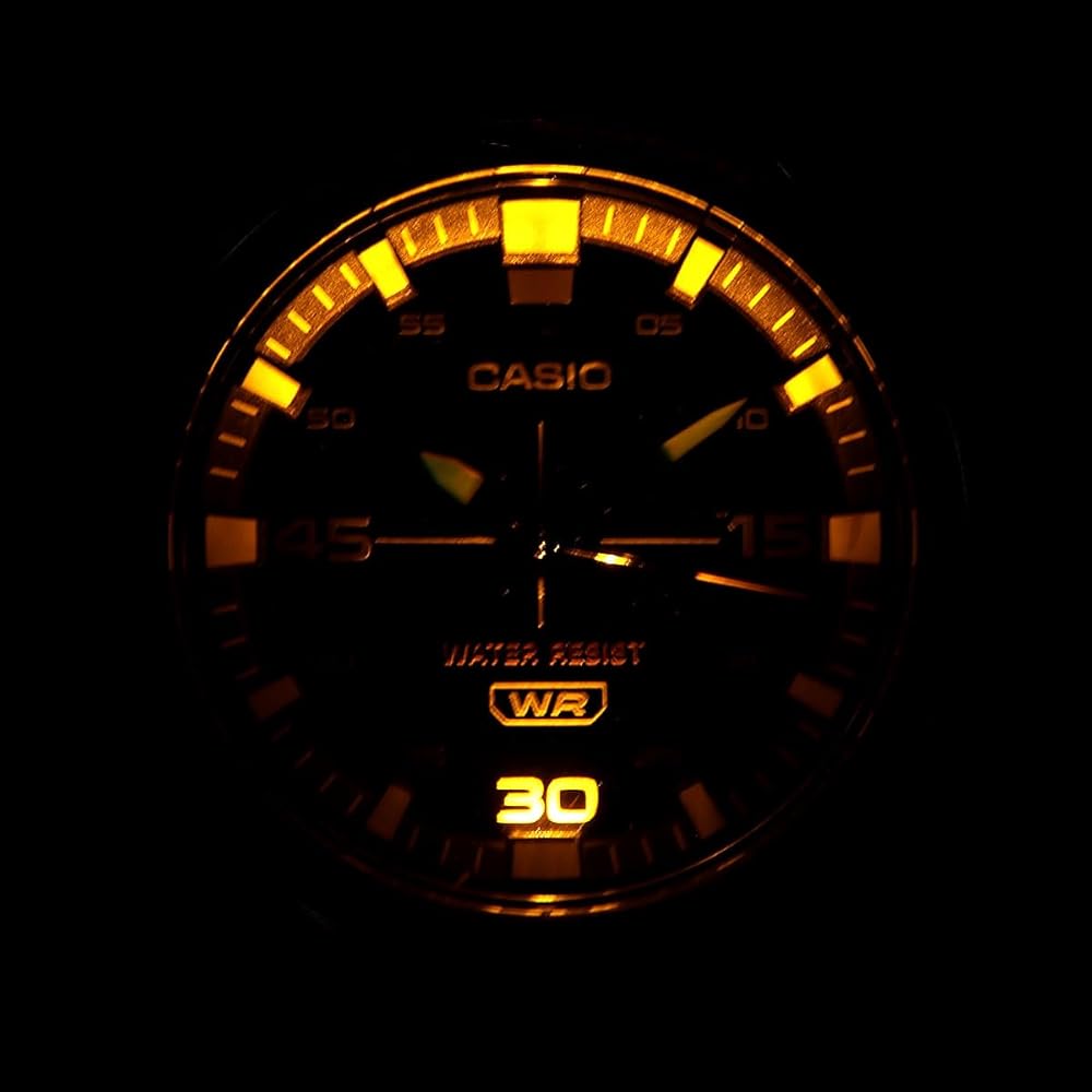 Casio Standard Analog Quartz Watch MW-620H-1AV Men's Black with LED Light