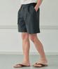Wednesday Oasis Half One-Pleat Shorts_Charcoal(Wb6Pt14)