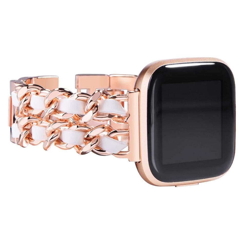 Dressy Bracelet for Fitbit Versa 4 3 Sense 2 Smartwatch Band Strap for Fitbit Versa 2 Lite Watchband Wristband Link Chain