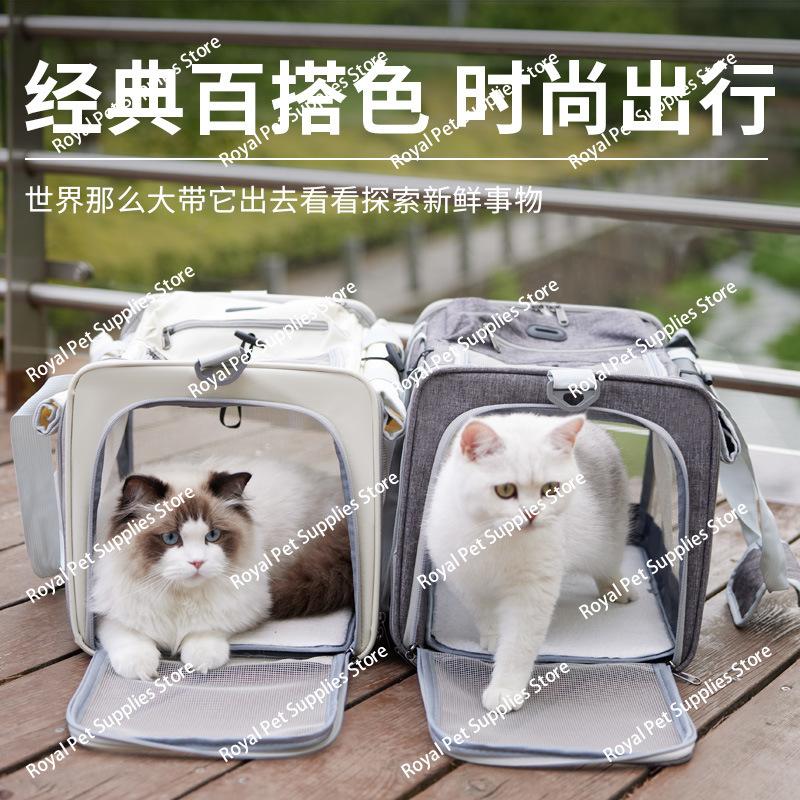 Cat bag going out portable breathable handbag car cat schoolbag outdoor travel pet bag backpack