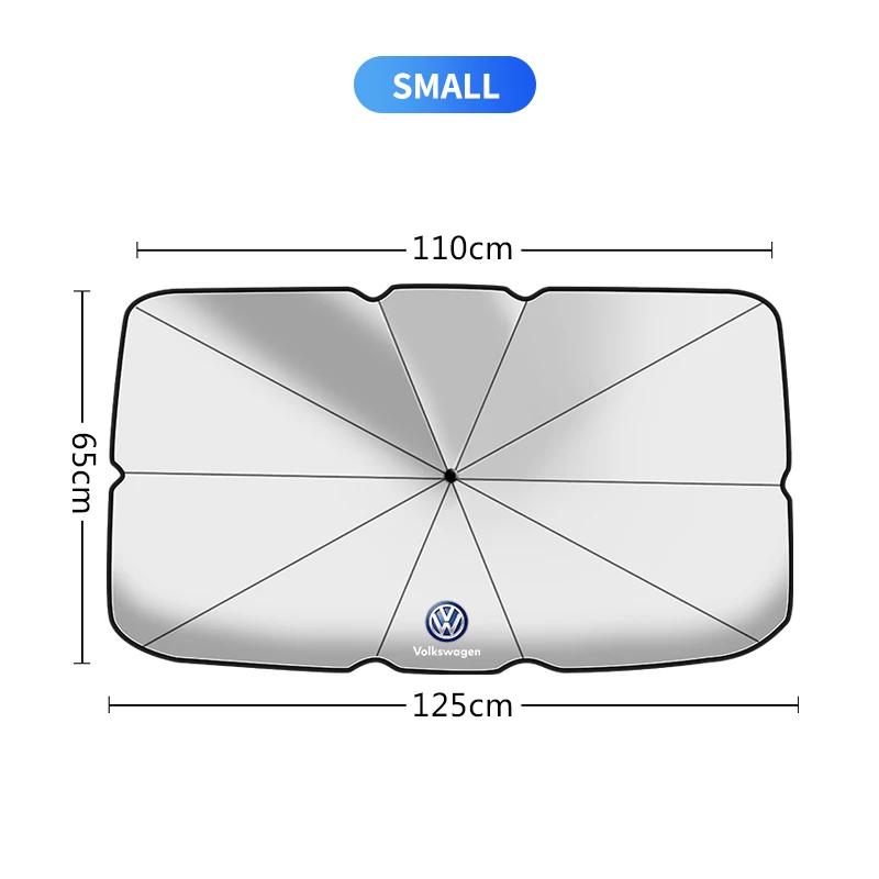 

1pcs Car Front Window Sunshade Cover Windshield Folding Sun Shade For Volkswagen VW GTI Rline R Golf Amarok Phaeton Teramont ID3