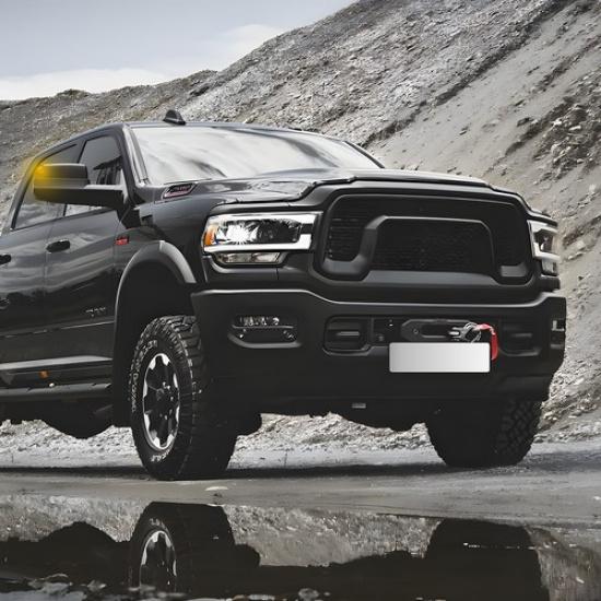 2X For Dodge RAM 1500 2500 3500 LED Side Mirror Turn Signal Light Puddle Lamps K