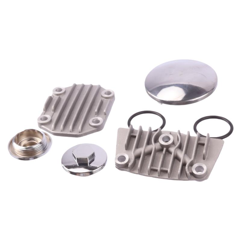 50cc 70cc 90cc 110cc Motorcycle Oil Cooler Adapter Engine Cylinder Cover Horizontal Engine Adapter Engine Cylinder Cover