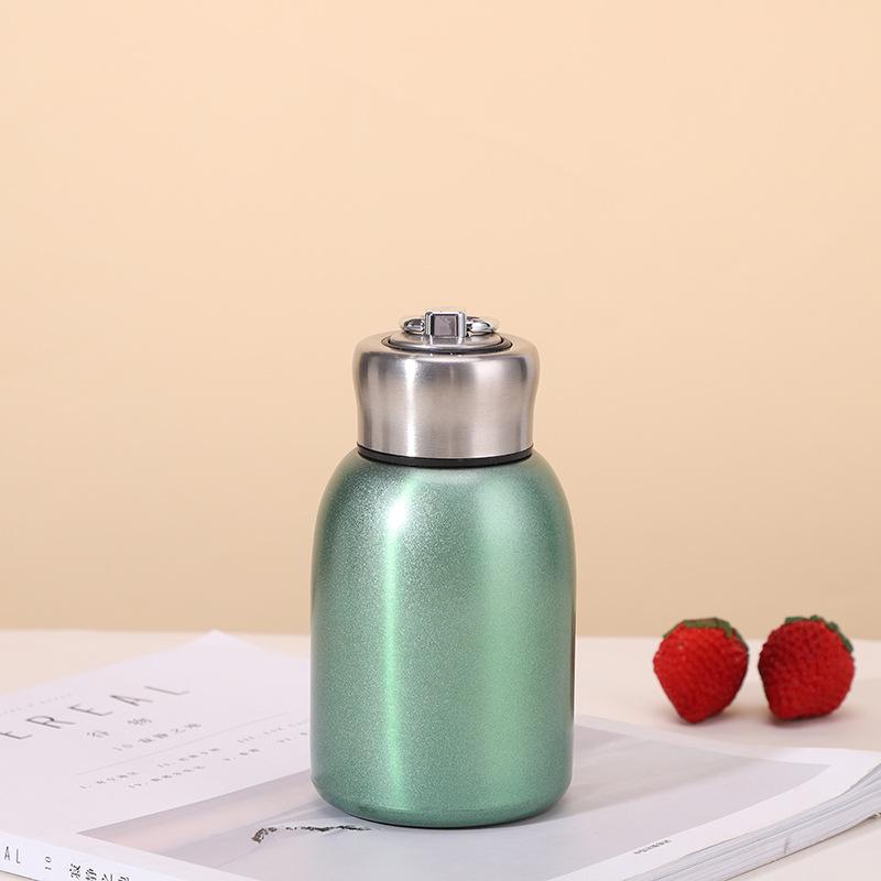 

Custom 304 Stainless Steel Insulated Travel Mug with Handle 300ml зелёный