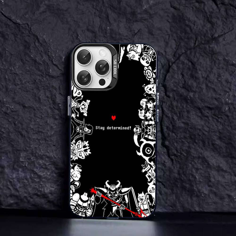 U-Undertale Game Phone Case Color Silver Shell For IPhone 17 16 15 14 13 12 11 Pro Max Plus
