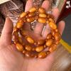 Taihang Cypress Olive Beads Mala Bracelet 1.2x1.7 with 0.6 Spacer Beads for Men & Women