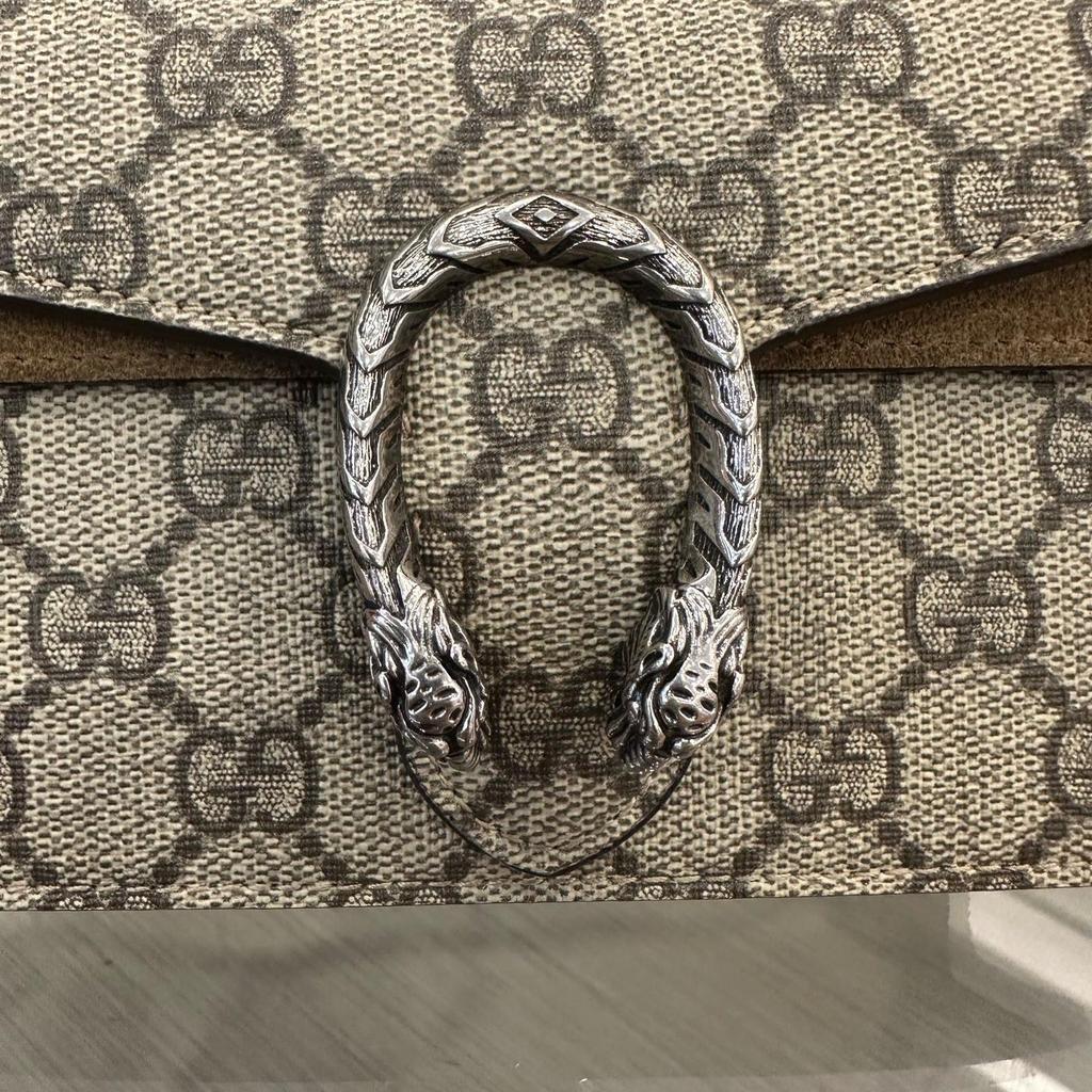[Pre-Owned] Gucci Dionysus GG Supreme Super Mini Bag 'Beige' - Very Good #1U0F7EO