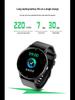 Lightweight Smart Health Watch: Heart Rate & Blood Pressure Monitor, Perfect for Active Lifestyles.