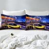 Home Textile Three-Piece Cool Sports Car 3D Digital Printing Quilt Cover Pillowcase Bedding
