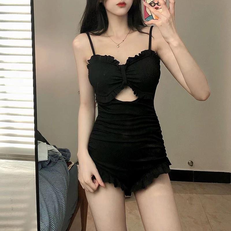 2024 New Women's One-Piece Swimsuit - Korean Style, Slimming, Belly-Covering, Sexy, Fairy-Inspired, Summer Beachwear