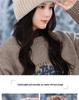 Korean-Style Versatile Loose Knit Beanie for Women - Windproof, Warm Ear Protection, Large Head Circumference, Slim-Face Design for Autumn and Winter.
