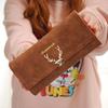 2026 Nuova Moda Testa di Cervo Portafoglio Lungo da Donna Trendy Cool PU Opaco Pieghevole a 3 Ante Portabanconote Multi Carte Portamonete da Donna Borsa per Soldi Tasca per Monete Regali di Festa per Ragazza
