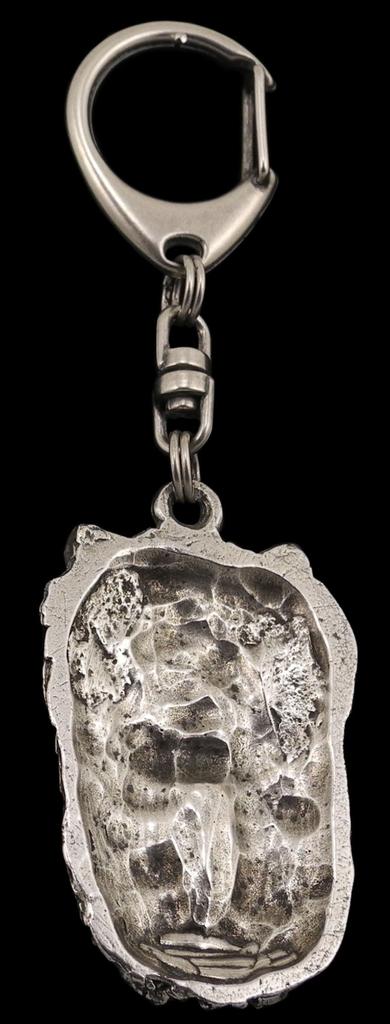 Yorkshire Terrier, Yorkie II - Silver-plated Key Ring with a Dog In a Gift Box, Handbag Decoration, Backpack Pendant by Art-Dog Brand