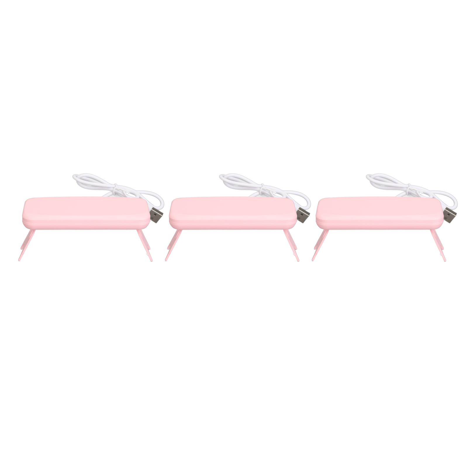 

3Pcs Nail Dryer Light Mouse Shape LED Portable USB Nail Lamp Gel Polish Light for Nail Salon Home Travel