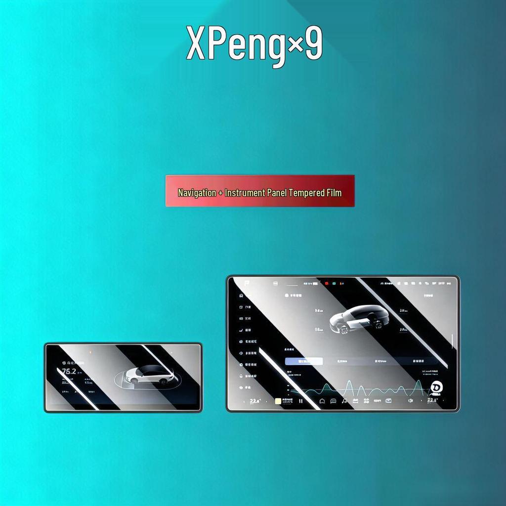 Xiaopeng X9 Tempered Film for 26 Models - Screen & Navigation Display Interior Mod