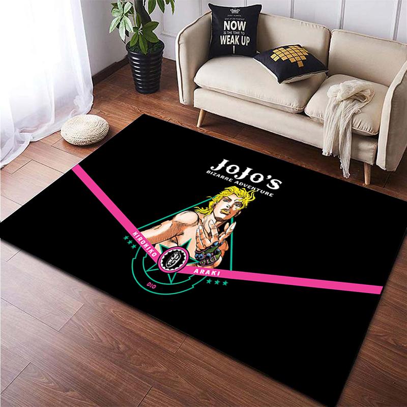 Jojo's Bizarre Adventure Carpet for Living room,Non Slip BATHROOM mat,Portable Lightweight Picnic Mat,bedroom Decor Rug