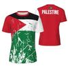 Palestijnse Vlag Heren Voetbal T-shirt Zomer Trendy Embleem 3D Geprint Sportkleding Mode Casual Comfortabel Korte Mouw Tops
