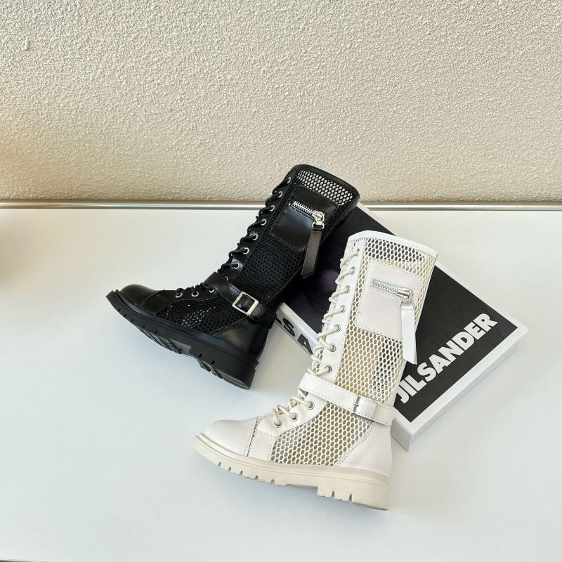 Girls High Shaft Ankle Boots Breathable Mesh Fashion Kids Ages 4-16