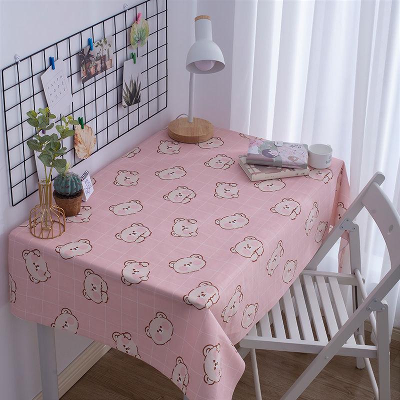 Flannel Tablecloth Girl Heart Cute Cartoon Children'S Room Student Dormitory Desk Decoration Photo Background Cloth
