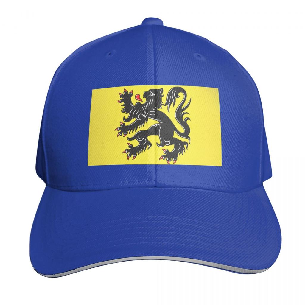 Flanders Flag Baseball Cap Tea Hat Hiking Hat Fashionable Snap Back Hat Caps Women Unisexs