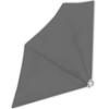 Foldable Side Awning - vidaXL - 140x140 Cm - Grey - Waterproof - 100% Polyester