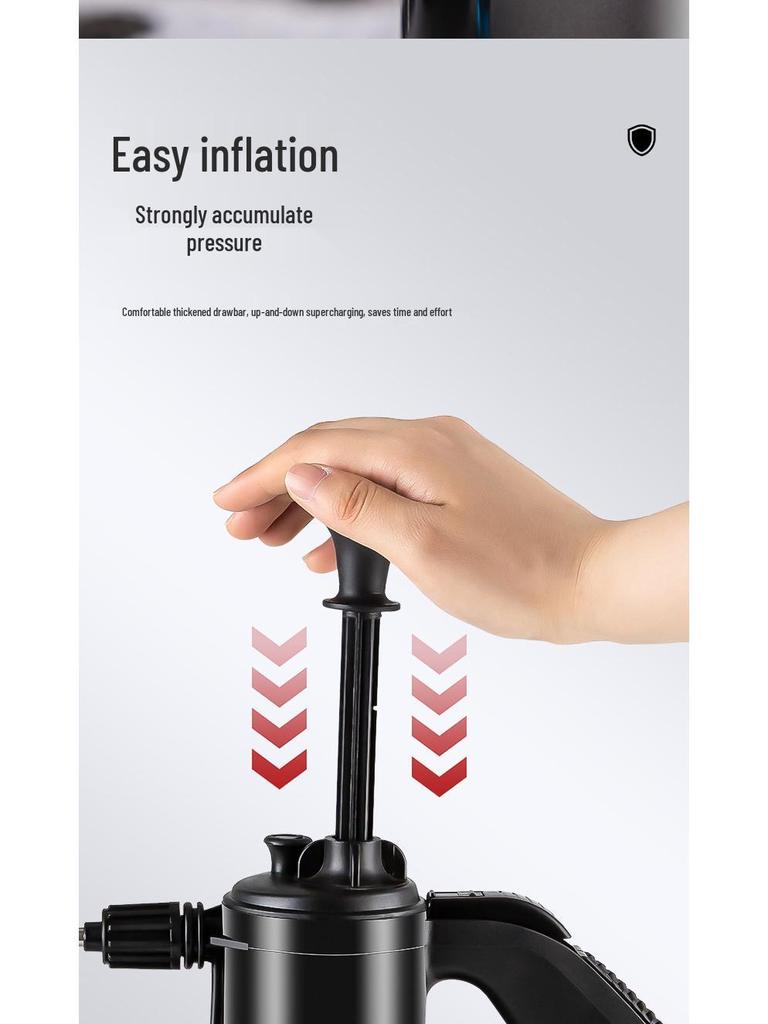 Großer Kapazität Schwarz Transparent Schaumsprüher mit Messbecher für Autowäsche