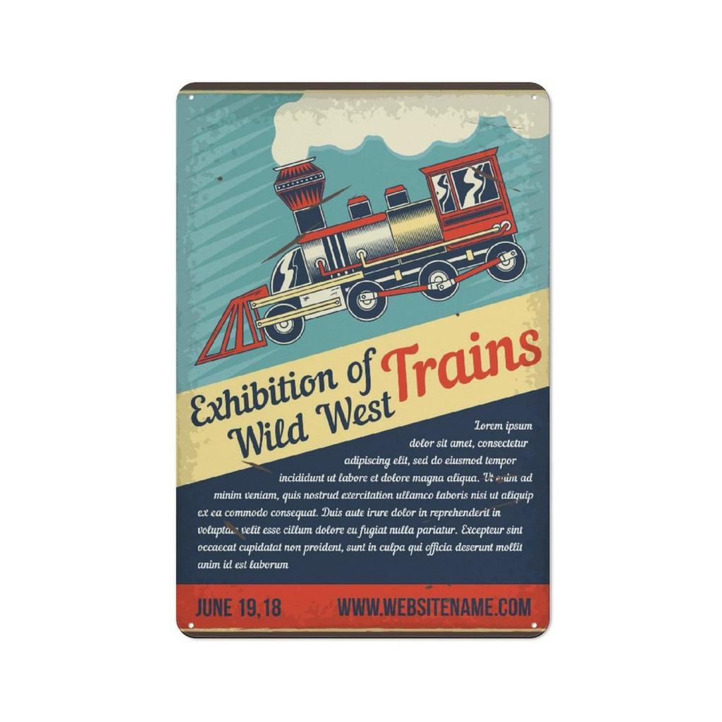 1 Pack Retro Style Tin Wall Sign with Aged Rusted Finish for Indoor Rooms or Outdoor Corners, Select 20x30cm or 30x40cm