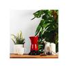 Cafetière Italienne Électrique Rouge 6 Tasses