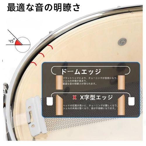 Vilom Snare Drum Set for Beginners, Marching, Easy Installation, Stand, Sticks, Key Bag, Mute Pad, Adjustable Strap, Student Holiday Gift, Musical Ins