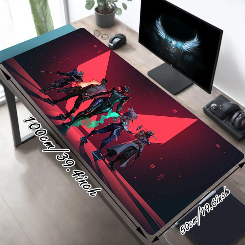 Cyber Heroes Xl Gaming Mouse Pad Nonslip Rubber Base Stitched Edge Waterproof Desk Mat For Pc Laptop Gamer Office Computer Accessories C92964