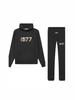 Men's 1977 Digital Print Hoodie & Joggers Two-Piece Set - Long Sleeve Autumn Winter Sportswear