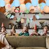Ins Style Cake Bear Balloon Set: Birthday Party Decor with Pull Flag and Aluminum Film Balloons.