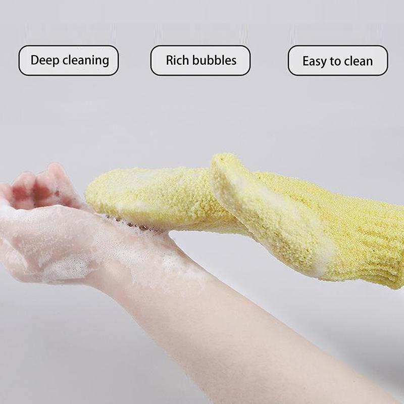Exfoliating Body Massage Sponge Bath Gloves Skin Bath Shower Wash Cloth Shower Scrubber Back Scrub Moisturizing Spa Skin Gloves