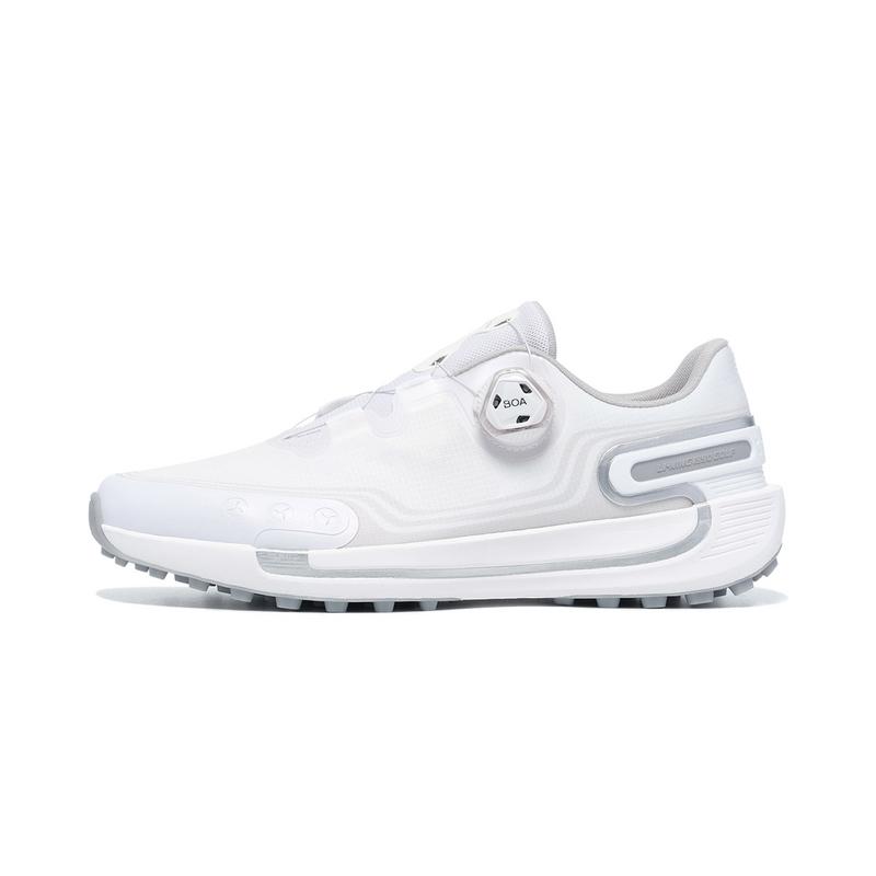 Li-Ning 1990 Eagle Style Sports Comfortable Wear-Resistant Breathable Low-Top Golf Shoes Women sneaker Standard-White AGFV008-6