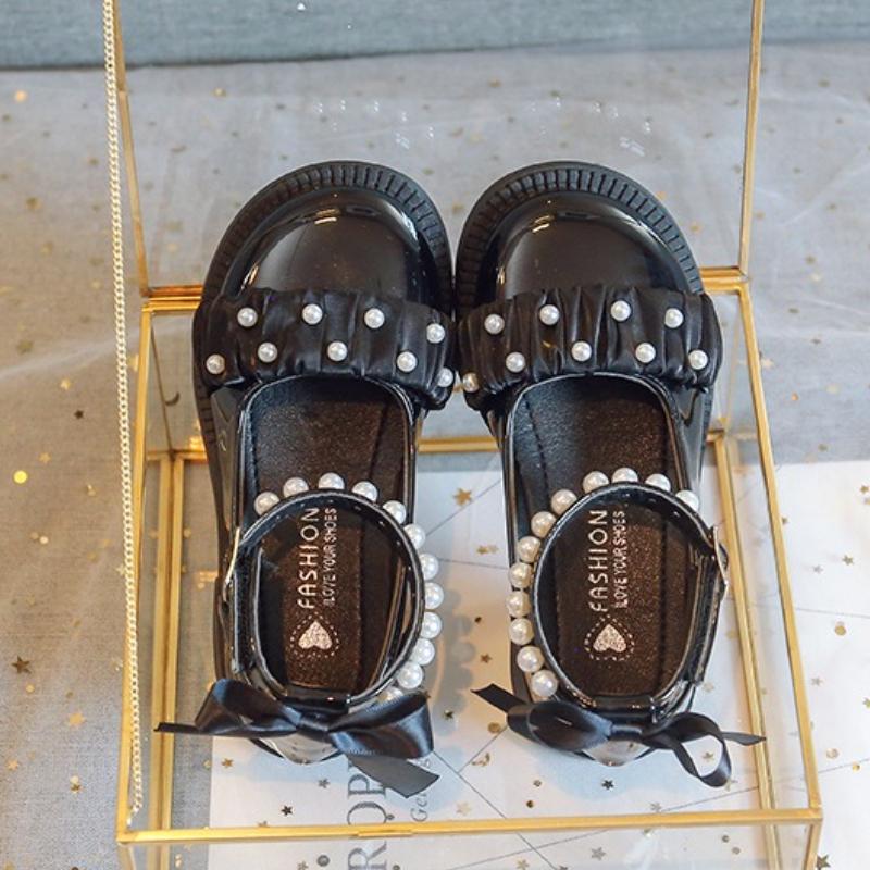 spring new girls' leather shoe soft soled kids shoes fashion mary jane shoes girls' single shoe anti slip girl princess shoes