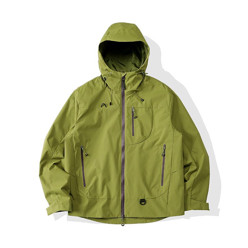 Men's Breathable Windbreaker: Outdoor Windproof Waterproof Jacket for Camping and Hiking