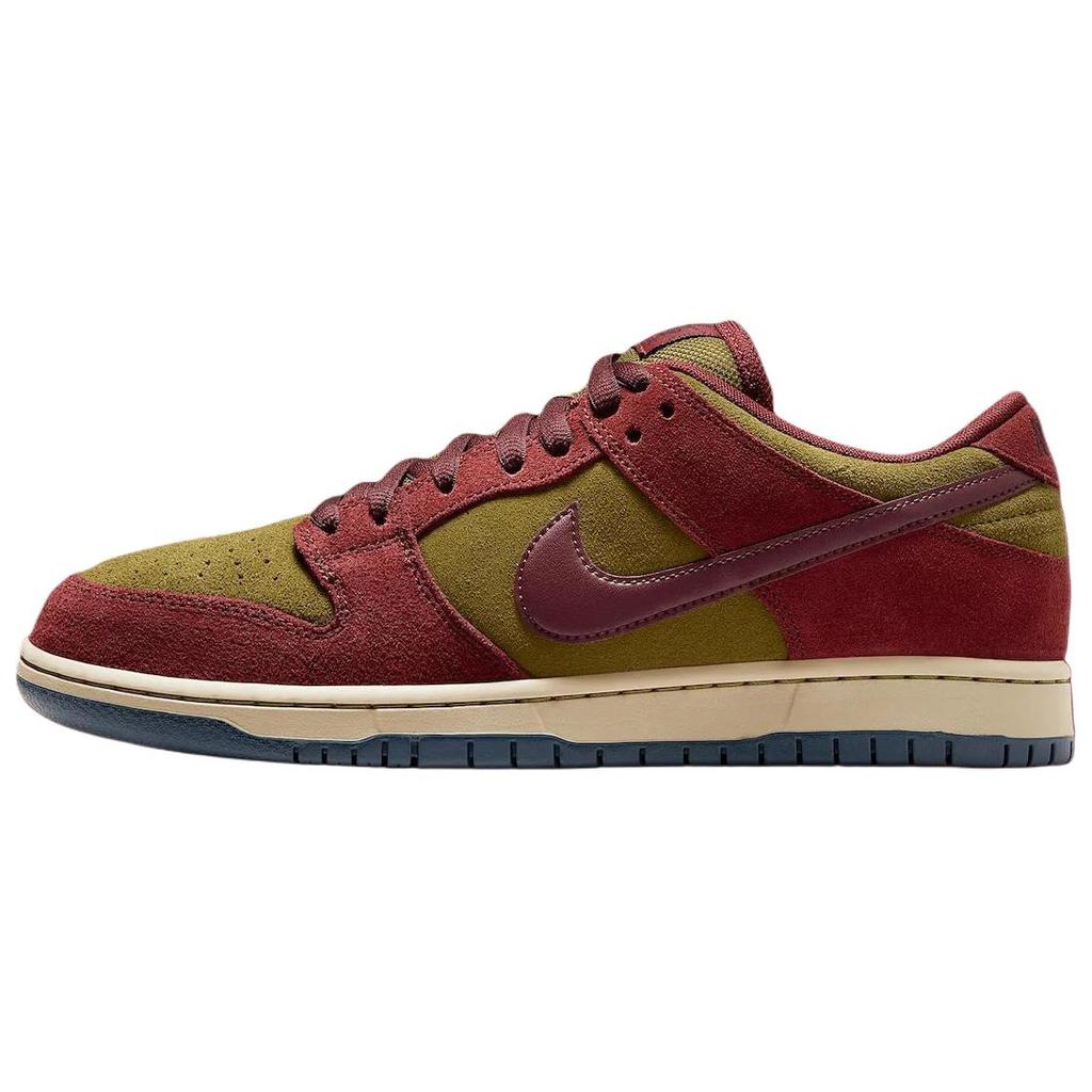 New Nike Dunk SB Anti Slip Wear Resistant Low Top Skateboard Shoes Unisex Red Beige HQ1625-600