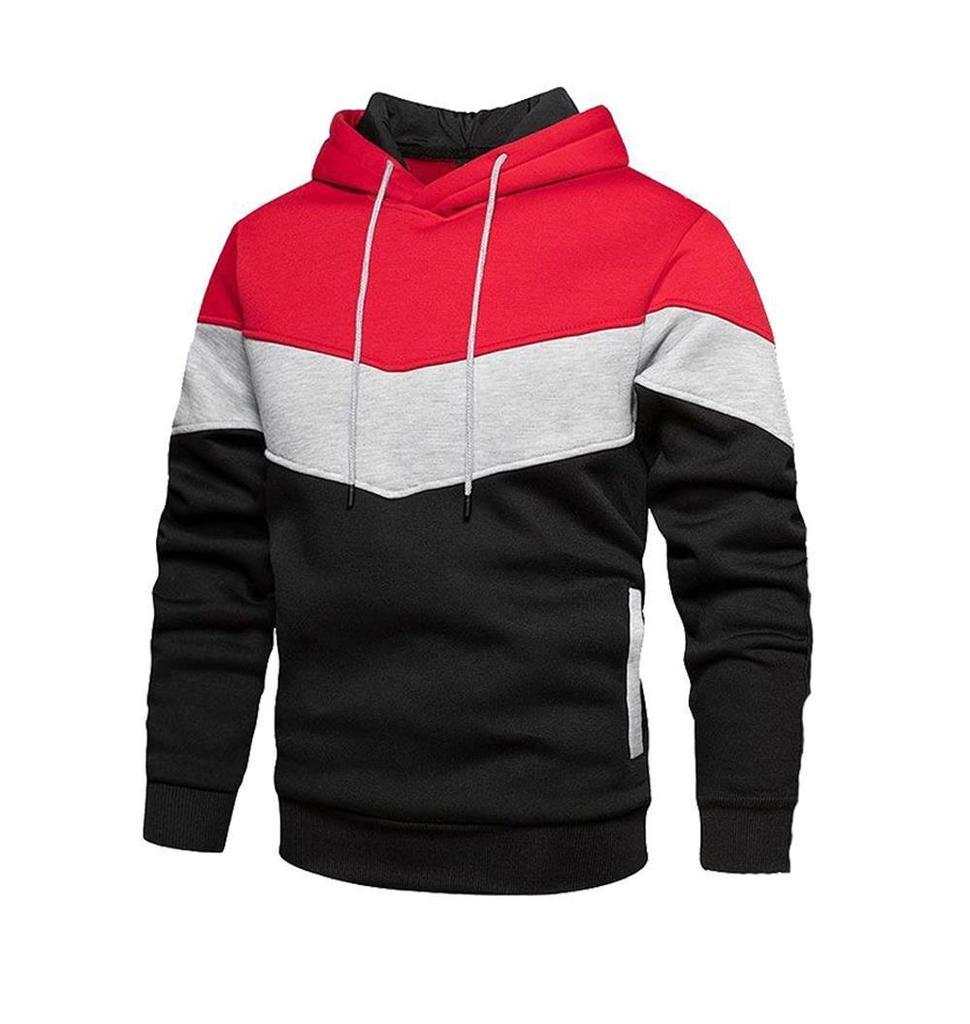 Sweat à capuche à manches longues pour homme - Veste décontractée ample et chaude pour l'automne/hiver