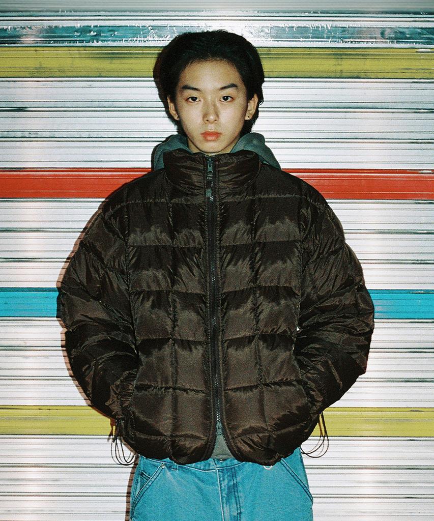 Istkunst Flannel Reversible Puffer Jacket_Brown(Ik2Ewmb900A)