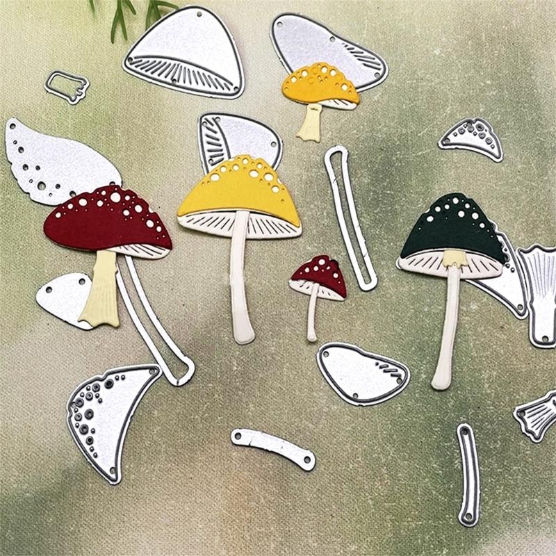Metal Die Cuts Splicing Mushroom Embossing Stencil Cutting Dies for Card Making Scrapbooking Paper Craft DIY Template
