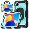 For Xiaomi Redmi Pad SE 4G 8.7 Inch Kickstand Case PC+Silicone Tablet Cover with Shoulder Strap
