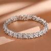 ZAKOL Simple Personalized Petal Shape Copper Micro-set Zircon Women's Bracelet Temperament Elegant Party Jewelry Gift Female