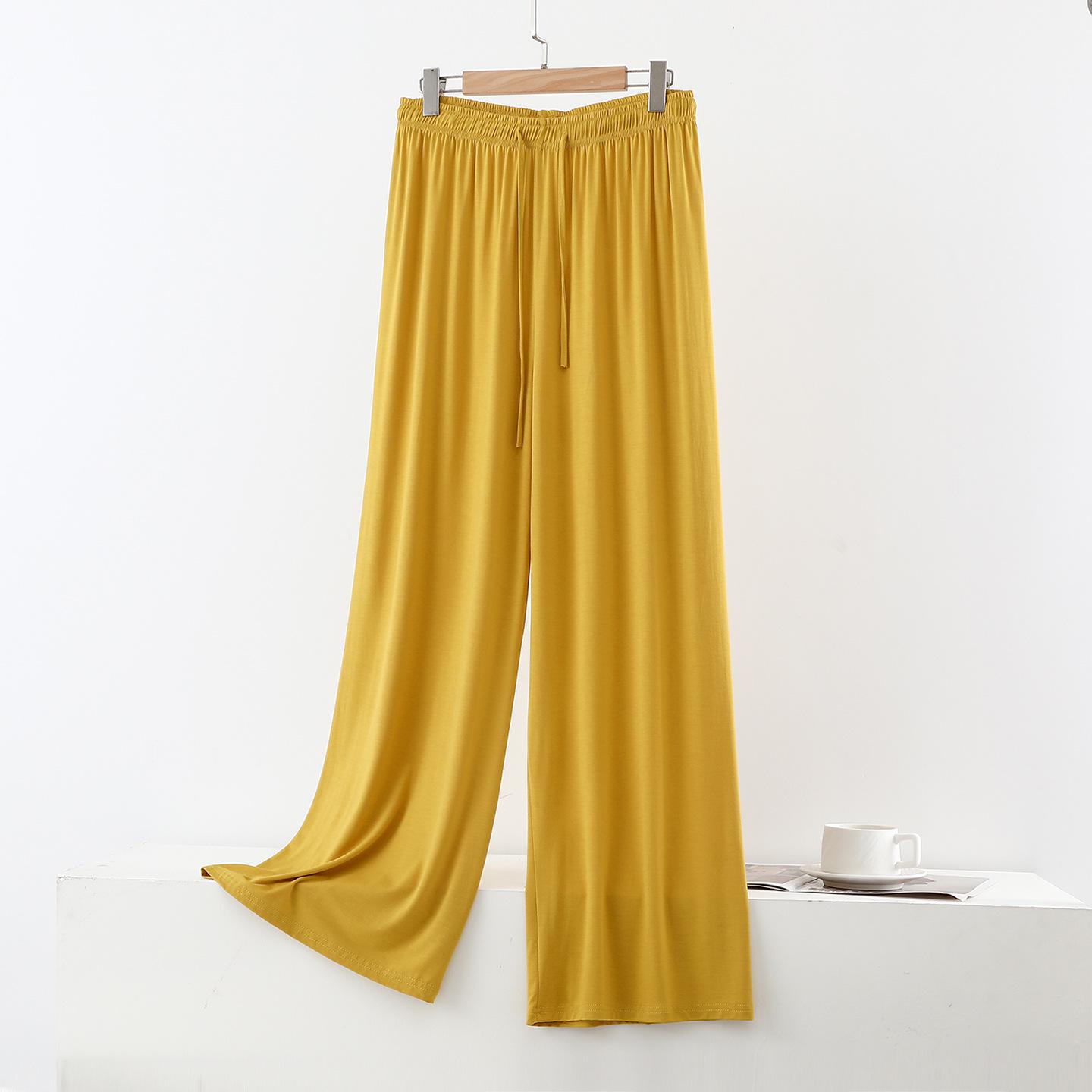 

Modal Women s High-Waisted Wide-Leg Ice Silk Pants - Summer, Loose Fit, Plus Size, Casual. XL
