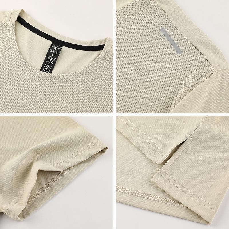 Men's Quick-Dry Sports Hiking Tee: Sweat-Wicking, Crew Neck, Short Sleeve, Digital Print Fitness Top