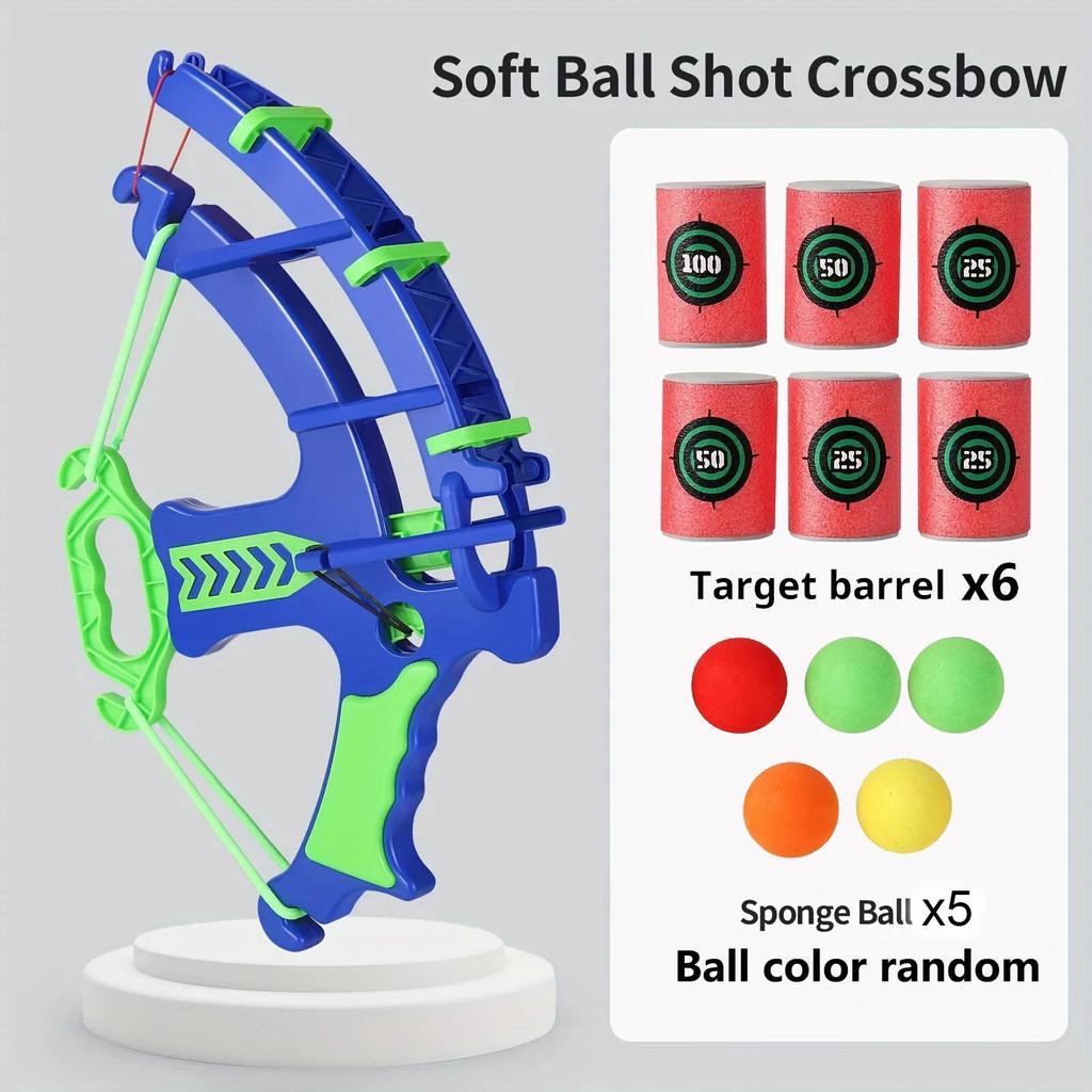 Non-Toxic Archery Catapult Children Parent-Child Indoor And Outdoor Shooting Toys Target Eva Sponge Ball Bucket Children Puzzle Toy Gift