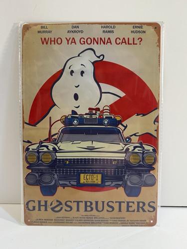 Ghost Busters Movie Tin Sign Ecto Who Yall Gonna Call Movie Room PosterAluminumtin sign 20x30cm（7.8x11.8inch）