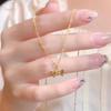 Simple Temperament Stainless Steel Sliver Color Bowknot Pendant Necklace for Women Exquisite Sweet Valentine's Day Jewelry Gift